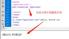 大寫字母英語css屬性代碼